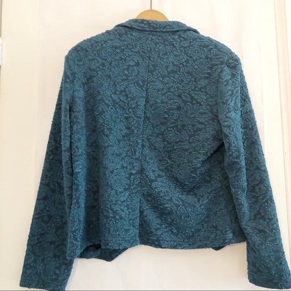 Vintage Coldwater Creek Floral Textured Blazer - Picture 2 of 7